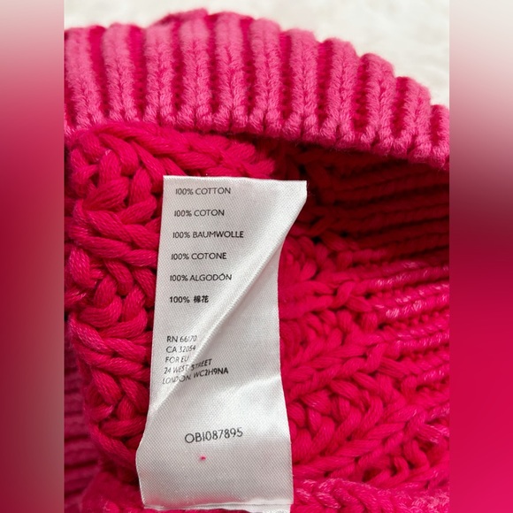 FREE PEOPLE CANDY BLOSSOM CABLEKNIT MOC NECK SZ SMALL NEW - Picture 7 of 9